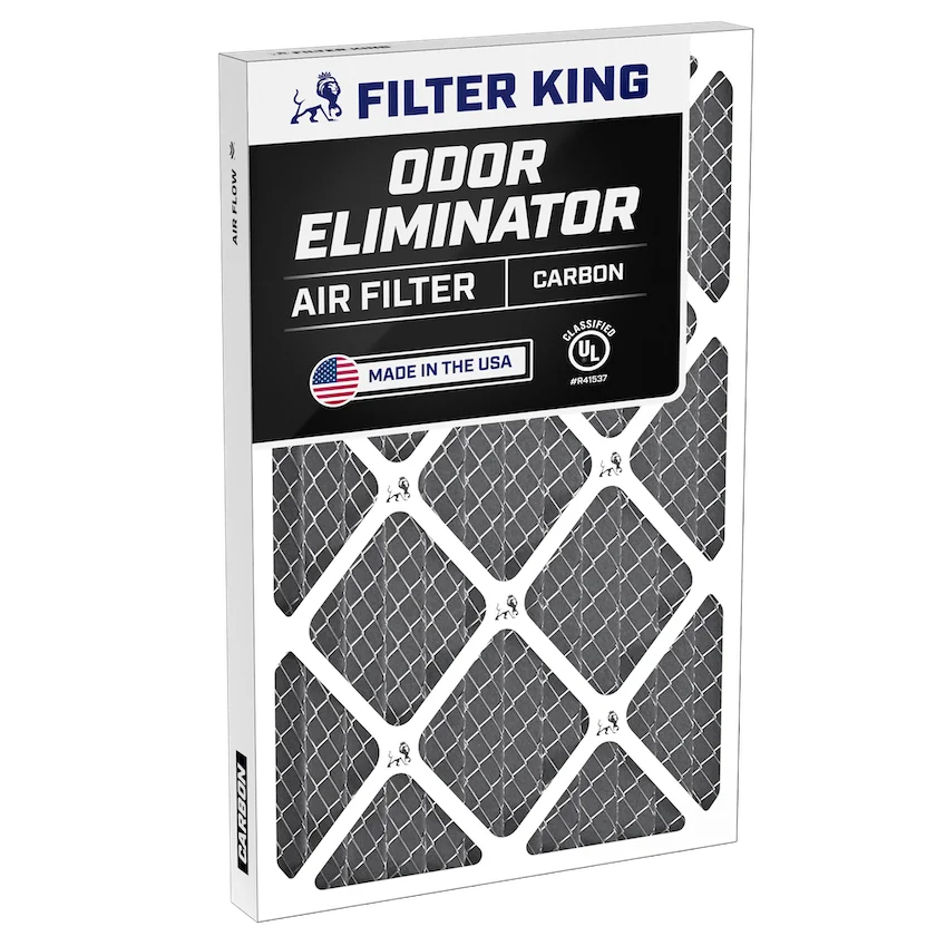 16x25x3 furnace filter MERV 8 Carbon