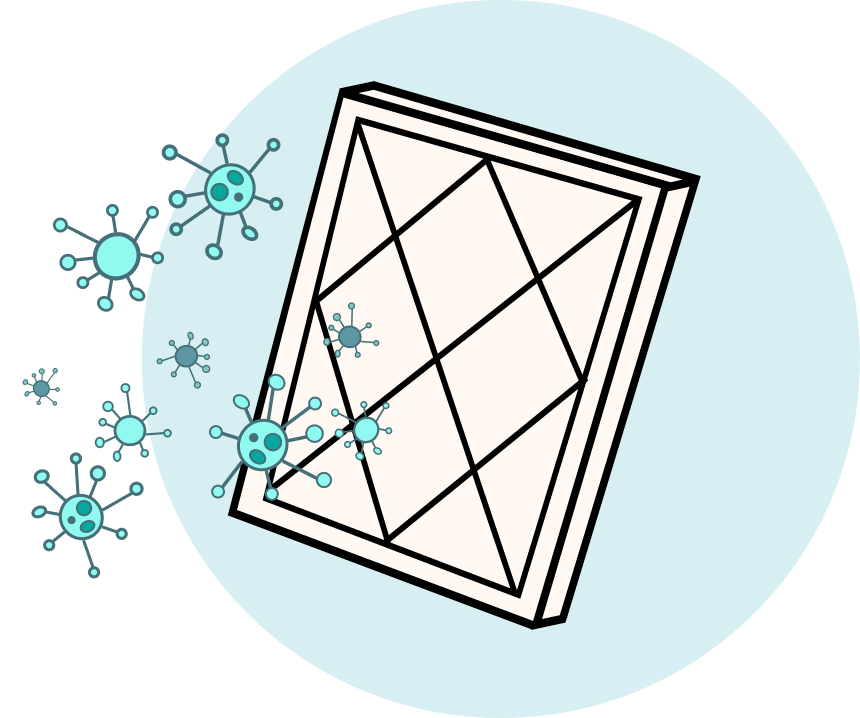 MERV 11 Blocking Features