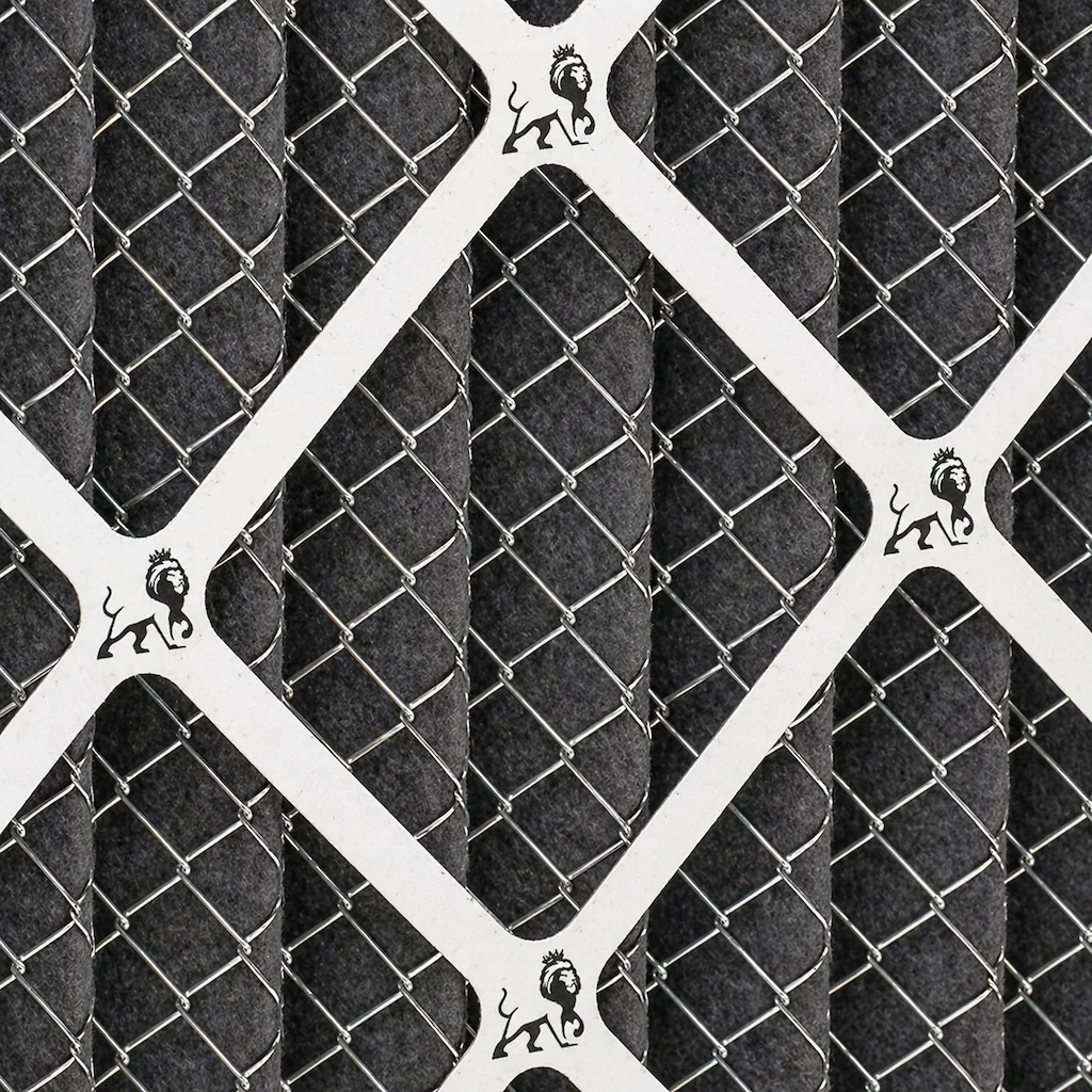 8x8x1 MERV 8 Carbon macro detail